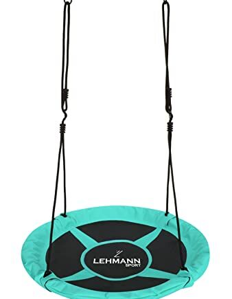 Lehmann Sway huśtawka dla dzieci i dorosłych, do 150 kg, średnica 100 cm, niebieska
