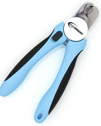 EYEPOWER Szczypce do pazurów dla psów, kotów, 10 x 16 cm, profesjonalne szczypce do pazurów, w zestawie pilnik do paznokci