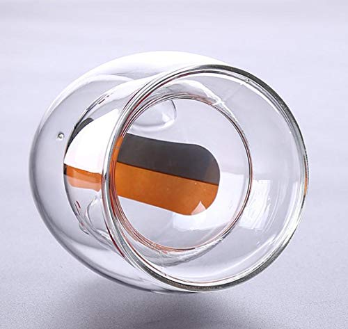 BAMINX kubek dla kota, kubek z podwójną ścianką, 220 ml espresso kawa herbata kubek szklany kot wzór kubek 3D kociak szklanki żaroodporne podwójna ścianka kawa mleko sok świąteczny kubek - obrazek 5