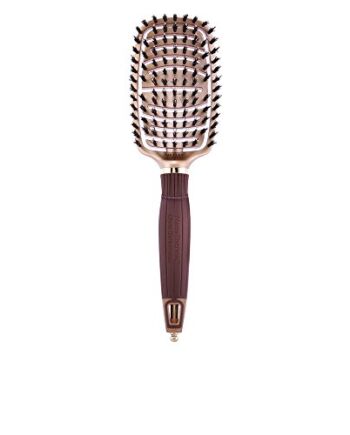 Olivia Garden NanoThermic Flex Combo (włosie nylonowe i dzika) – szczotka do włosów do prostowania i dotykania