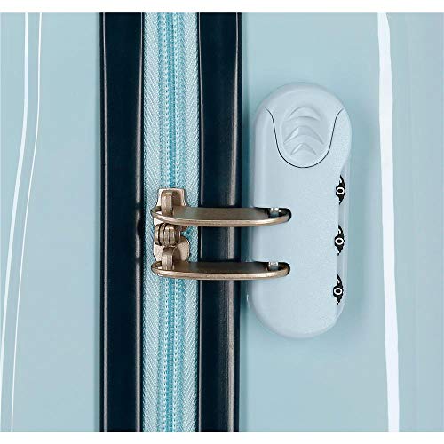 Disney Frozen Seek Courage walizka kabinowa, niebieska, 34 x 55 x 20 cm, sztywna, zamek szyfrowy z tworzywa ABS, z boku, 32 l, 2,62 kg, 4 podwójne koła, bagaż podręczny. - obrazek 3