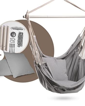 Fotel wiszący Basic + Feeling_Parent (Light-Grey z zestawem montażowym)