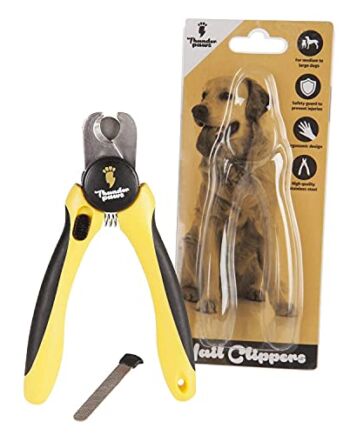 Profesjonalne obcinaczki do pazurów dla psów z osłoną ochronną i bloka