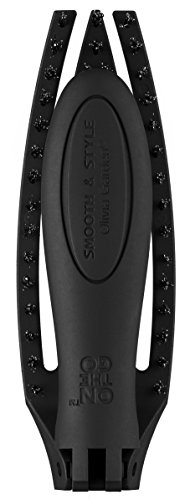 Olivia Garden Składana szczotka do włosów Fingerbrush On The Go Smooth & Style, do czesania, wygładzania i pielęgnacji, w podróży, z wbudowanym lusterkiem, włosie dzika i antystatyczne włosie nylonowe - obrazek 6