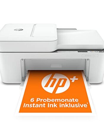 HP DeskJet 4120e Stampante Multifunzione, USB, 33.2 x 42.8 x 20 cm, Bianco/Grigio