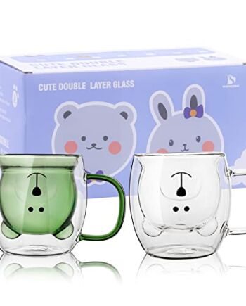 Zestaw 2 kubków ze słodkim misiem Słodki Miś Filiżanka do herbaty Kube