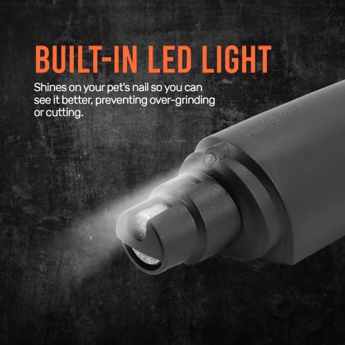 Edipets, Elektryczna pilnik do paznokci dla psa kota + obcinacz do paznokci, profesjonalny zestaw, obcinać paznokcie kocięta, dla zwierząt domowych Psy koty małe, średnie lub duże (białe) - obrazek 2