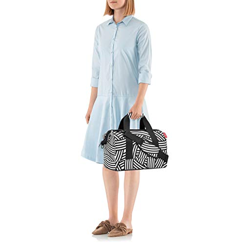 reisenthel allrounder M op-art – różnorodna torba lekarska do podróży, do pracy lub w czasie wolnym – z funkcjonalnym, stylowym wzornictwem, zebra, jeden rozmiar, nowoczesny - obrazek 3