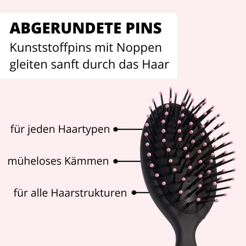 PARSA BEAUTY Mini szczotka do włosów dla dzieci, do stylizacji włosów, dla chłopców i dziewczynek, krótkie i długie włosy, gładkie lub loki - obrazek 5