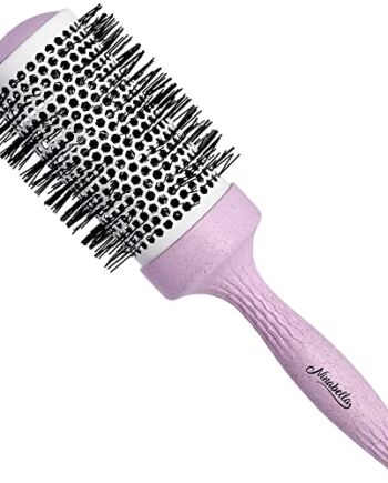 Ninabella Organiczna Okrągła Szczotka Do Włosów - 52mm Szczotka Do Suszenia i Kręcenia Włosów Dla Kobiet - Jonowa Szczotka Do Stylizacji Włosów Mokrych, Suchych i Kręconych Włosów