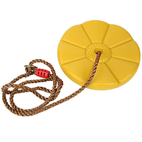 Lina do wspinaczki Huśtawka na drzewo Sprzęt do zabawy Zabawki dla dzieci Wspinaczka na zewnątrz Wiszące huśtawki talerzowe Siedzisko(yellow)