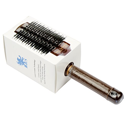 H&S Okrągła szczotka do włosów dmuchanie suszenie włosie dzika 53 mm duża okrągła beczka nano technologia ceramiczna jonowa szczotka do włosów - obrazek 2