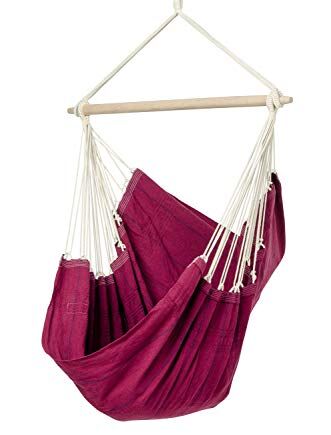Amazonas Hamak az-2030244 wiszący fotel artystyczny, wino, 130 x 110 x 160 cm