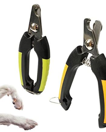 Świat pomysł obcinacz do paznokci dla psów koty króliki ze stali nierdzewnej weterynaryjnej i użytku osobistego z ochroną i zamknięciem bezpieczeństwa (Pomarańczowy)