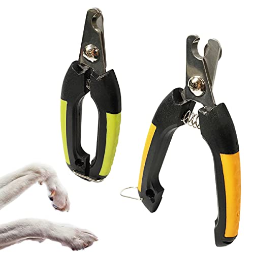 Świat pomysł obcinacz do paznokci dla psów koty króliki ze stali nierdzewnej weterynaryjnej i użytku osobistego z ochroną i zamknięciem bezpieczeństwa (Pomarańczowy)