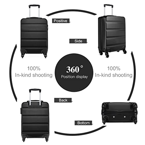 Kono 19" walizka kabinowa carry-on, trwała i lekka, walizka ABS hardsh - obrazek 3