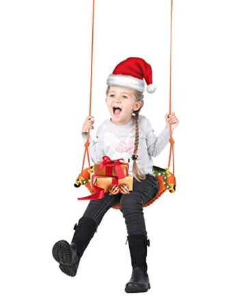 Huśtawka dla dzieci, mały fotel wiszący, huśtawka ogrodowa, wiszący hamak, huśtawka ogrodowa, huśtawka talerzowa, dla dzieci w pomieszczeniach, na zewnątrz, do pokoju dziecięcego (obciążenie do 150 kg)