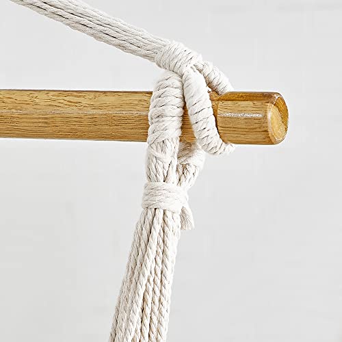 SONGMICS Fotel wiszący, huśtawka wisząca, krzesło z 2 poduszkami, metalowy łańcuch, obciążenie do 150 kg, do wewnątrz i na zewnątrz, salon, sypialnia, ciemnoszary GDC187G02 - obrazek 3