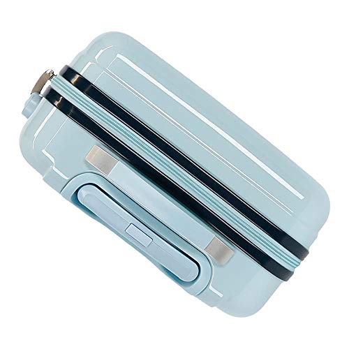 Disney Frozen Seek Courage walizka kabinowa, niebieska, 34 x 55 x 20 cm, sztywna, zamek szyfrowy z tworzywa ABS, z boku, 32 l, 2,62 kg, 4 podwójne koła, bagaż podręczny. - obrazek 4