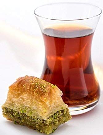 Topkapi - Duże tureckie szklanki do herbaty "Ajda" ~ 165 cm³, zestaw 6