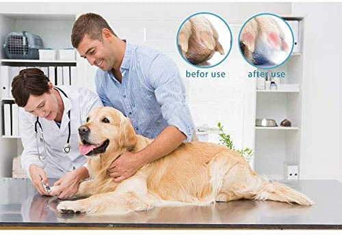 RCPLAGA Obcinacz do paznokci z oświetleniem LED dla psów, kotów, 2 w 1, nożyce do pazurów i szlifierka do paznokci z pilnikiem do paznokci i odporna na pryskania, urządzenie ochronne dla średnich zwierząt domowych - obrazek 7