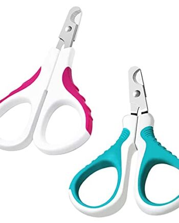 2 sztuki nożyczki do pazurów dla psów, profesjonalne szczypce do pazurów kotów, nożyce do pazurów ze stali nierdzewnej, antypoślizgowe, wygodny uchwyt, dla psów, ptaków, kotów, królików, świnek morskich, przyjaciół zwierząt