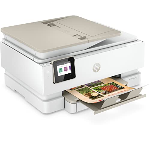 HP Envy Inspire 7920e Wielofunkcyjna drukarka atramentowa (HP+, drukowanie, skanowanie, kopiowanie, drukowanie zdjęć, ADF, DIN A4, 4 kolory, CMYK, WLAN, Airprint), Biała - obrazek 6