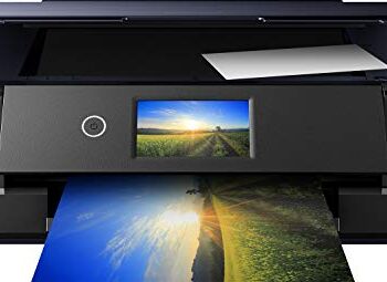 Epson Expression Photo XP-970 drukarka atramentowa 3 w 1 (skaner, kopiarka, WiFi, Ethernet, duplex, ekran dotykowy 10,9 cm, pojedyncze wkłady, 6 kolorów, DIN A3) czarna, 10 x 15 cm