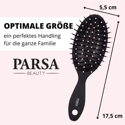 PARSA BEAUTY Mini szczotka do włosów dla dzieci, do stylizacji włosów, dla chłopców i dziewczynek, krótkie i długie włosy, gładkie lub loki - obrazek 7