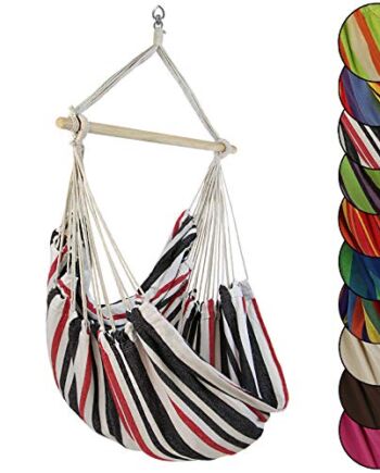 BB Sport Fotel wiszący ogrodowy krzesło huśtawka hamak obciążenie do 150 kg odporny na warunki atmosferyczne promieniowanie UV uchwyt, Kolor: Sylt