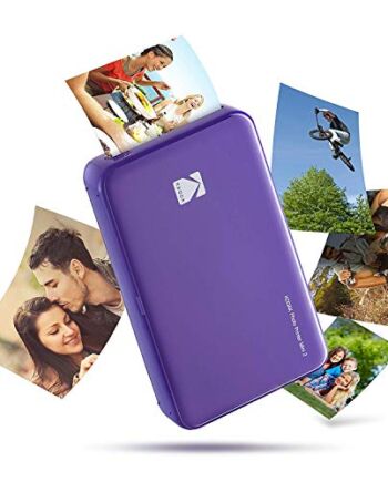 Kodak Mini 2 HD Wireless Mobile Instant drukarka fotograficzna w / 4 opatentowana technologia druku (fioletowa) - kompatybilna z urządzeniami z systemem iOS i Android - prawdziwy tusz w jednym