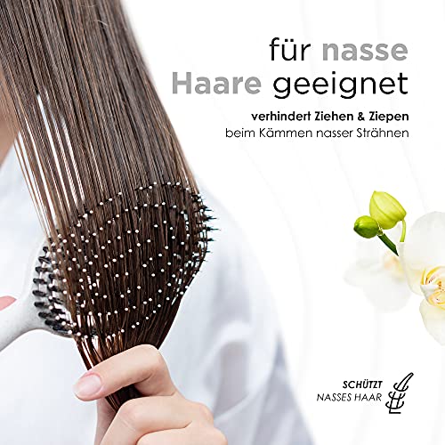 FABCARE Bio szczotka do włosów z włosia dzika okrągła, plus ebook - sz - obrazek 5