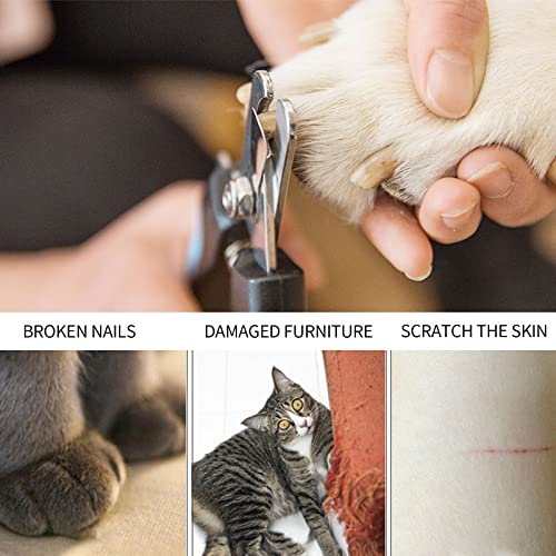 Myuilor Obcinacz do paznokci dla psów i kotów, z szybkim czujnikiem, ostrymi jak brzytwa ostrzami, zabezpieczenie przed przecięciem, gratis pilnik do paznokci, profesjonalna i bezpieczna pielęgnacja sierści w domu - obrazek 3