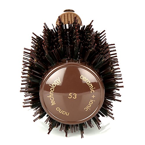 H&S Okrągła szczotka do włosów dmuchanie suszenie włosie dzika 53 mm duża okrągła beczka nano technologia ceramiczna jonowa szczotka do włosów - obrazek 7