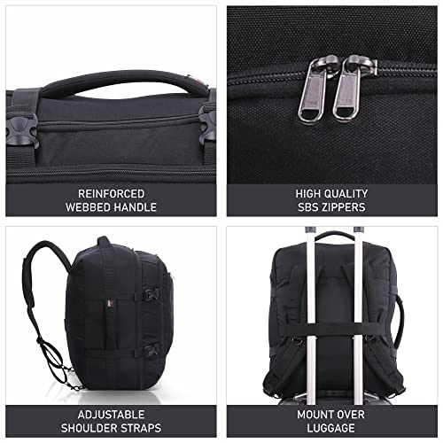 5 Cities 45 x 36 x 20 nowa i ulepszona 2023 easyJet maksymalny rozmiar bagaż kabinowy pod siedzeniem torba lotnicza - obrazek 4