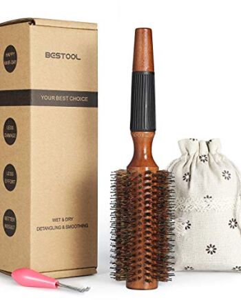 BESTOOL Okrągła szczotka do suszenia, okrągła szczotka do włosów z wło