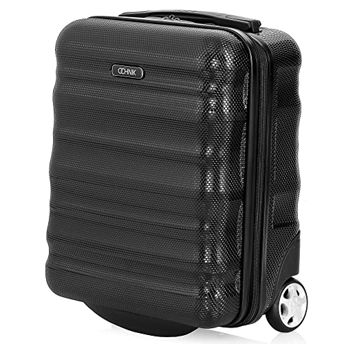 OCHNIK Walizka kabinowa | Twarda walizka | Materiał: PC | Kolor: Czarny | Wymiary: 40 x 30 x 20 cm | Pojemność: 18 litrów | Wysoka jakość