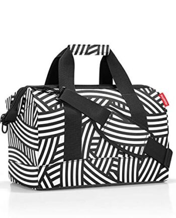 reisenthel allrounder M op-art – różnorodna torba lekarska do podróży, do pracy lub w czasie wolnym – z funkcjonalnym, stylowym wzornictwem, zebra, jeden rozmiar, nowoczesny