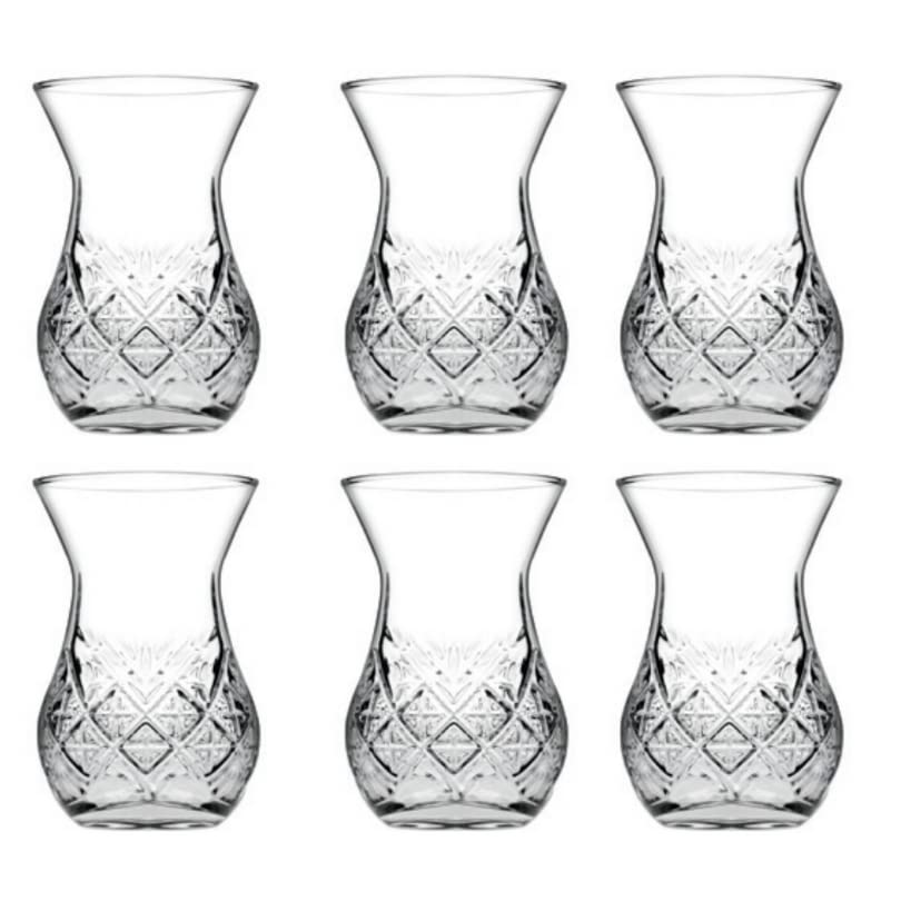 Pasabahce TIMELESS 42881 szklanki do herbaty KURVIG 155 ml 6 sztuk