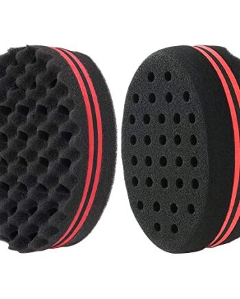 Gobesty gąbka szczotka do włosów, 2 sztuki lokowa gąbka magiczne skręcanie, fala fryzjer szczotka do włosów gąbka, gąbka afro curl, dreads blokowanie Twist Fryzjer narzędzie do afro coil włosów magiczne piękno