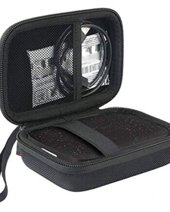 Khanka Twarde etui do drukarki fotograficznej HP Sprocket 200&Sprocket 1. i 2. generacji. Pasuje do 5 x 7,6 cm / 2 x 3 cale zębatki (czarny)