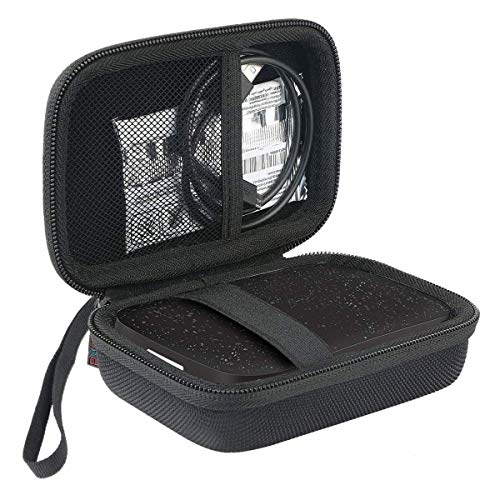 Khanka Twarde etui do drukarki fotograficznej HP Sprocket 200&Sprocket 1. i 2. generacji. Pasuje do 5 x 7,6 cm / 2 x 3 cale zębatki (czarny)