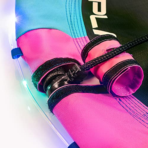 Huśtawka Bocianie Gniazdo Hamak Fotel Wiszący Okrągła Z Siatką Zabawka Dla Dzieci Do Siedzenia Na Zewnątrz Huśtawki Do Wnętrz 150 kg Regulowana Do Powieszenie Na Drzewie Dla Chłopców Dziewczynek - obrazek 6