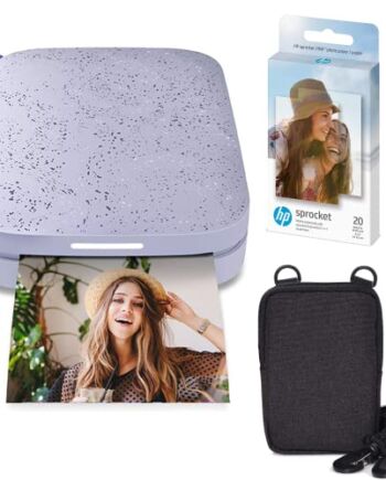 HP Sprocket przenośna drukarka fotograficzna, 6,5 x 8,9 cm, fioletowa