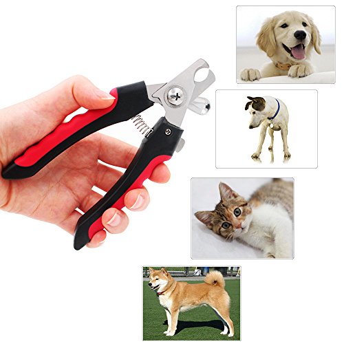 FULARR profesjonalny obcinacz do paznokci dla zwierząt domowych - trymer do paznokci dla psów ze stali nierdzewnej, z ochroną bezpieczeństwa i darmowym pilnikiem do paznokci - stabilne antypoślizgowe uchwyty - dla bezpieczeństwa, profesjonalnego do pielęgnacji zwierząt domowych - obrazek 2