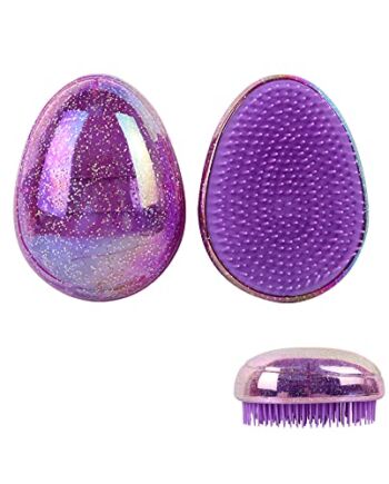 2 Szt Szczotka Do Włosów Jajko Okrągły Kształt, Miękka, Salon Pielęgnacja Włosów Grzebień, Narzędzia Do Stylizacja, Fryzjerski Do Podróży Lekka Trwała, Fryzjerstwo Dla Kobiet, Mężczyzn Lub Dzieci