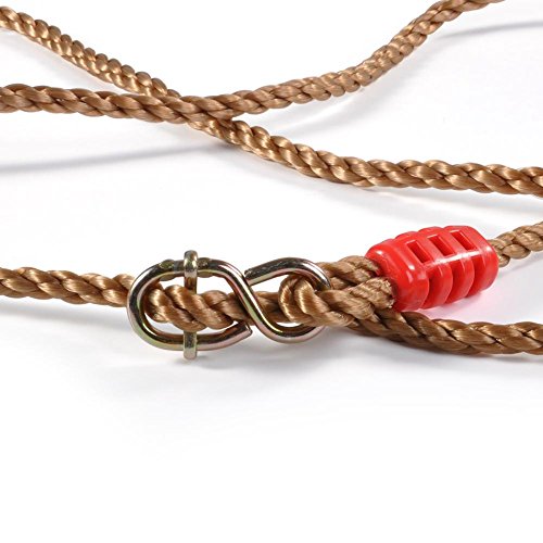 2 sztuki regulowanych linek do huśtawek, przedłużenie huśtawki na świeżym powietrzu, 1,8 m linka przedłużająca, jedna para, 2 linki Pe-linki, idealna do hamaków, krzeseł bujanych - obrazek 8