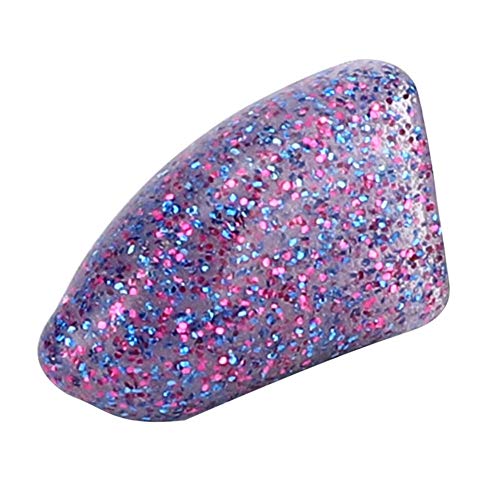 Hffheer Nakładki na paznokcie dla psów, 100 sztuk, kolorowe, miękkie nakładki na pazury dla zwierząt domowych, do kontroli łap za pomocą kleju i aplikatorów, fioletowe L - obrazek 3