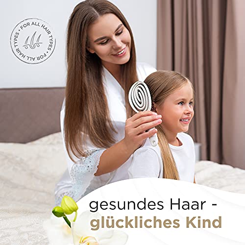 FABCARE Bio szczotka do włosów z włosia dzika okrągła, plus ebook - sz - obrazek 2