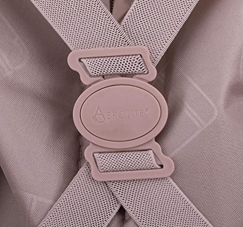 Aerolite 55x35x20cm Walizka Bagaż Podręczny Stylowa Nowoczesna Klasyczna Retro Vintage Styl ABS Twarda Obudowa Bagażowa Z 4 Podwójnymi Kołami Obrotowymi 5 Lat Gwarancji - obrazek 2